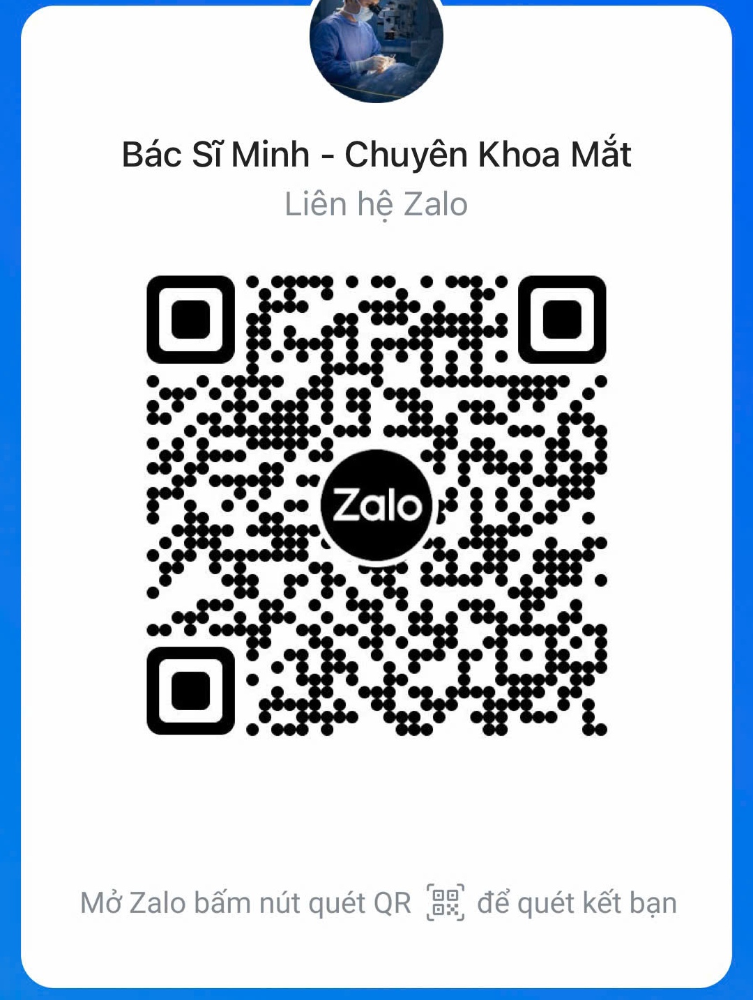 Mã QR Zalo của Bác sĩ Minh